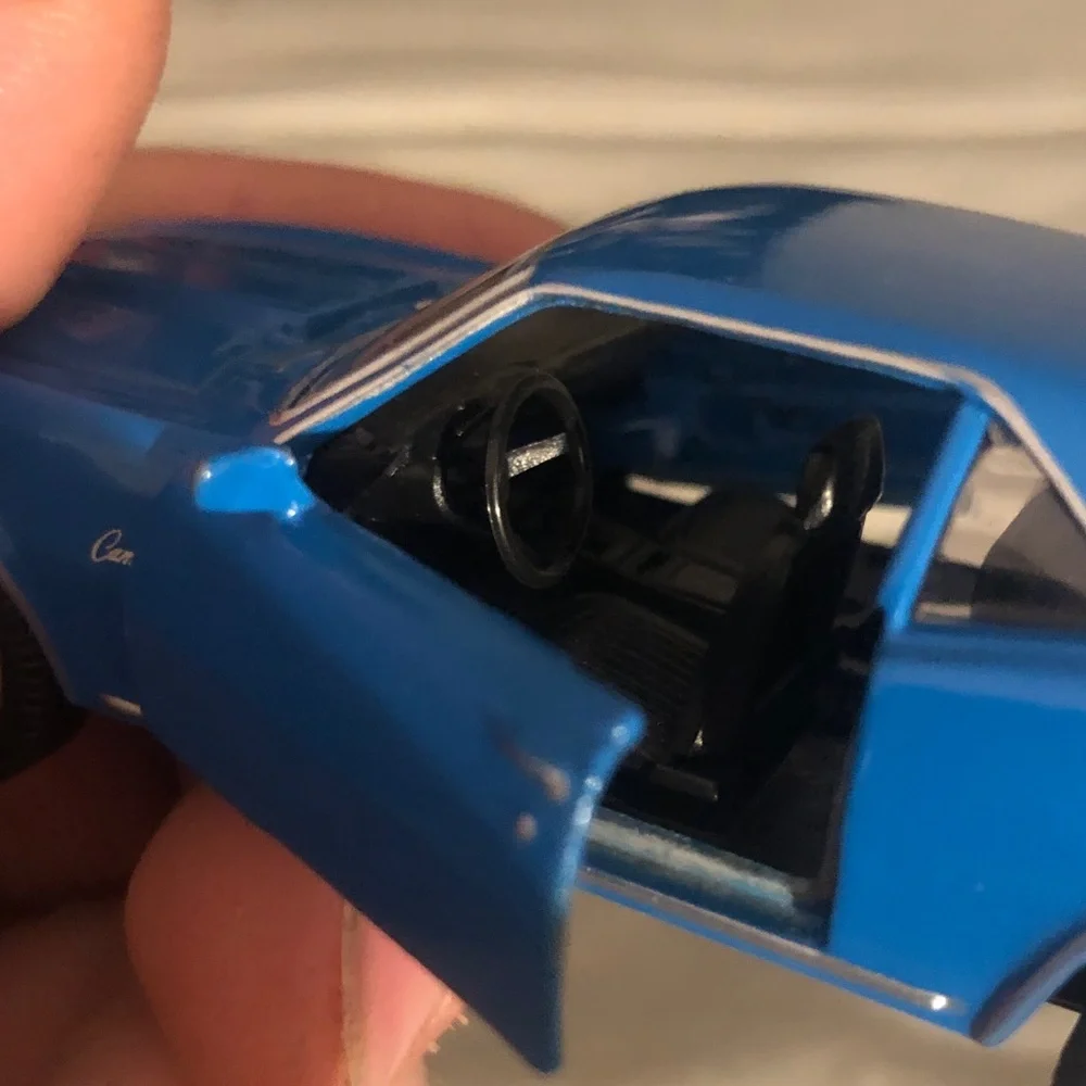Blue 1967 Camaro 228 Pull Back